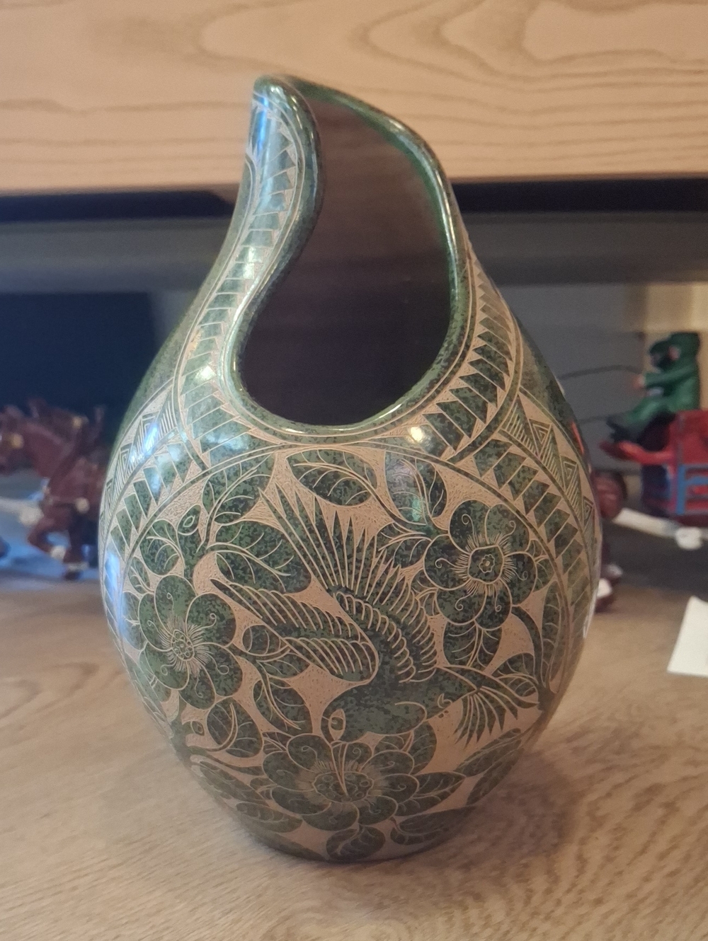 Handmade Hand Etched Nicaraguan Geometric nature Collection.